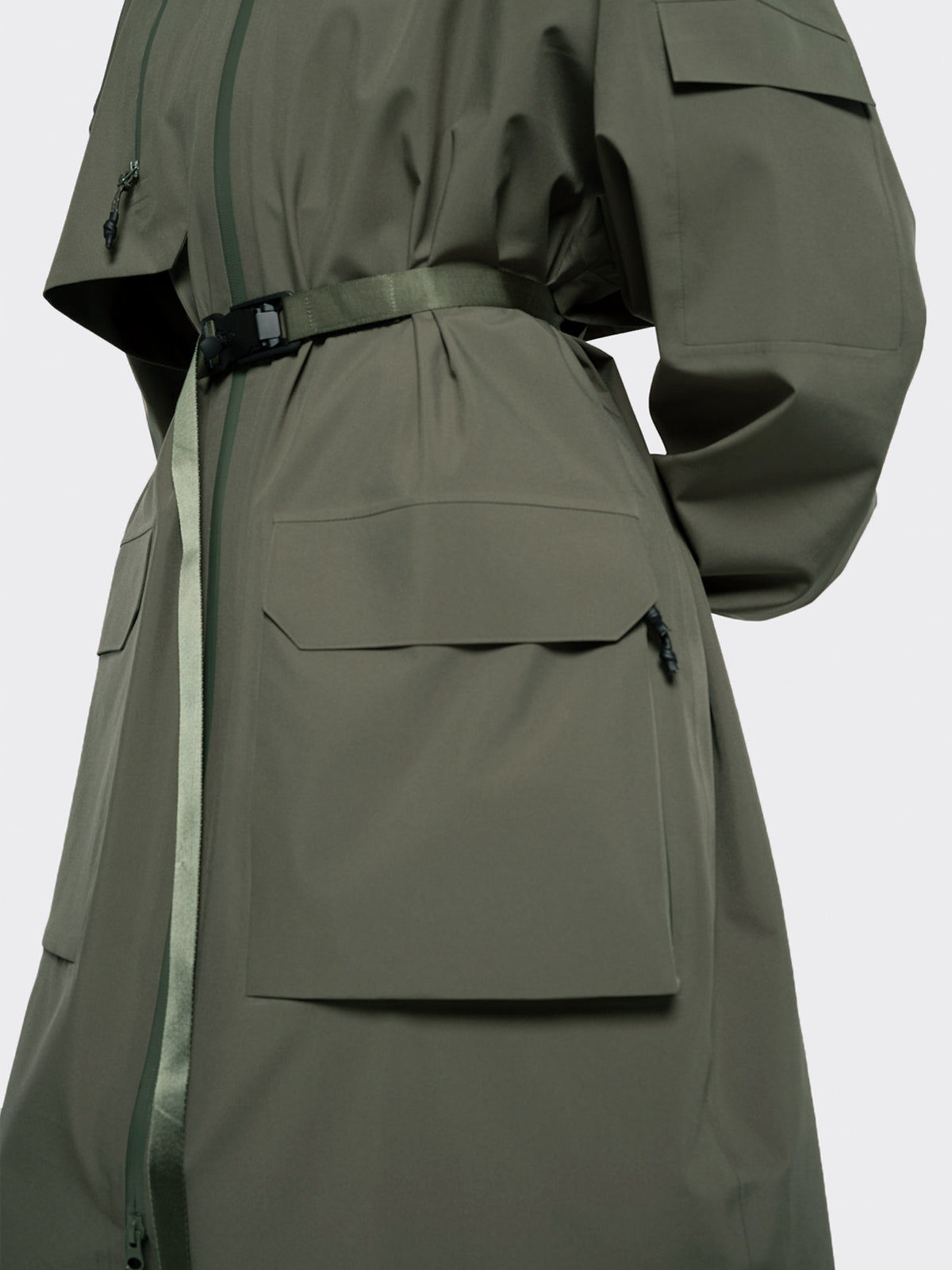 Klipra coat from Blæst in Dusty Green