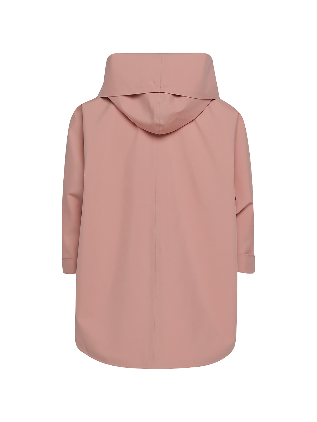 Bergen mini poncho in Pink from the back